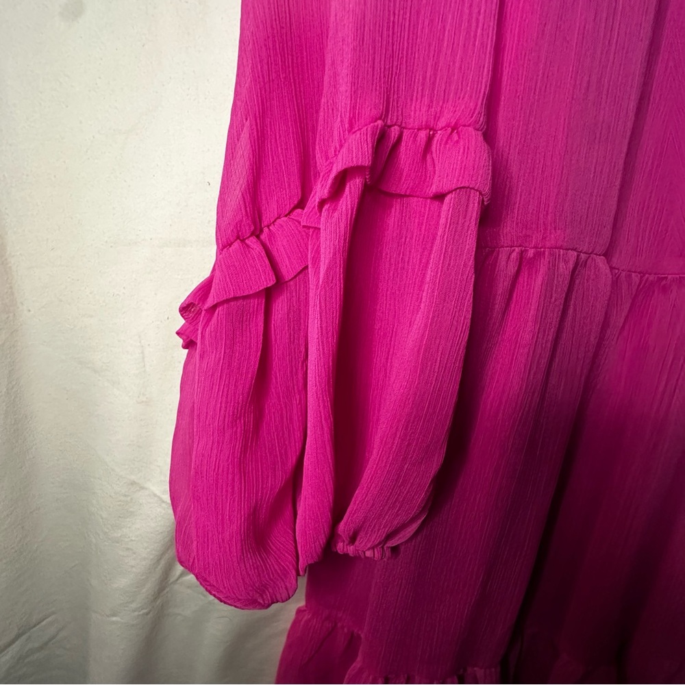 Vince Camuto Valentine’s long sleeve dress hot pink NWT. Feminine Barbie ballet - Picture 4 of 13